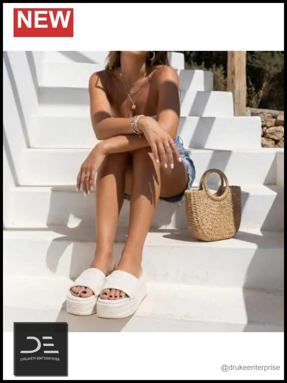 Platform Espadrille Sandals Slip On Memory Foam Women